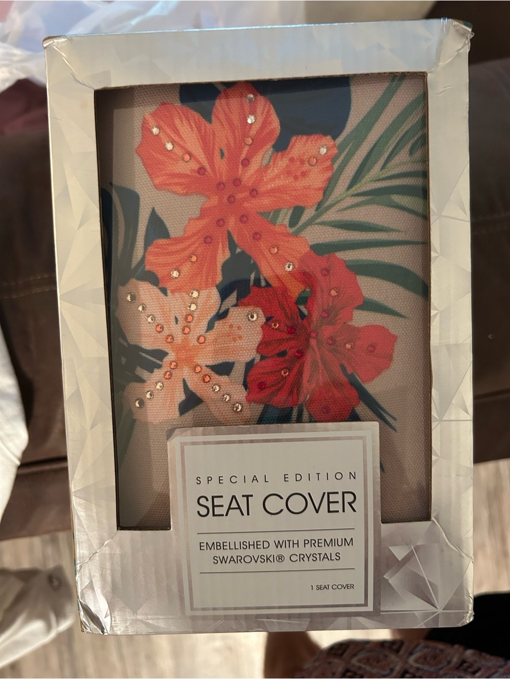 Pilot Special Edition Floral Seat Cover with Embellished Swarovski Crystals